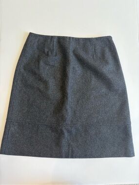 J.Crew Dark Gray Wool-Blend Pencil Skirt 6